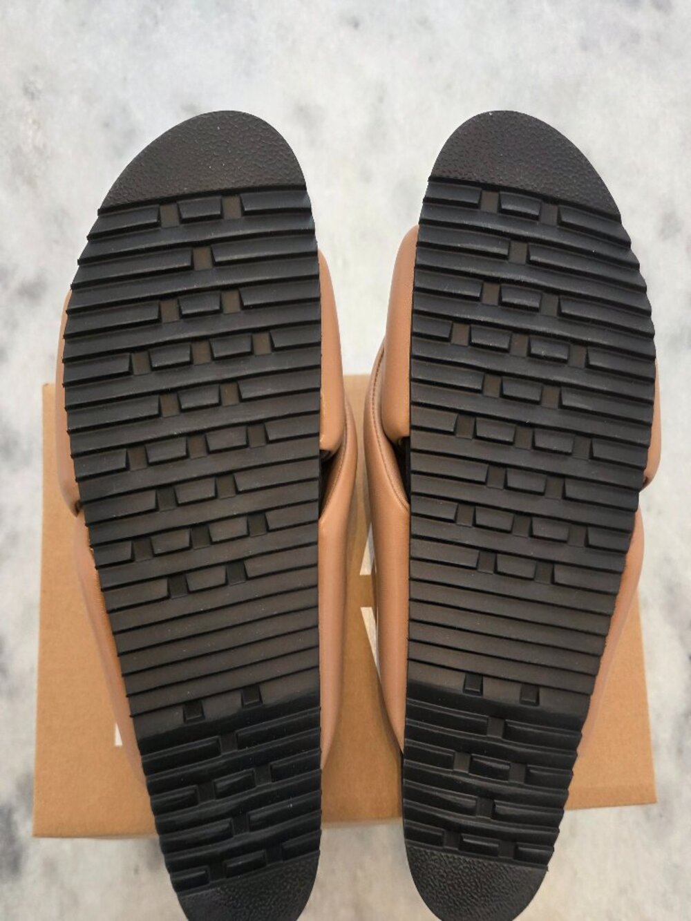 New Roam Puffy Slides in Nude - Picture 3 of 6